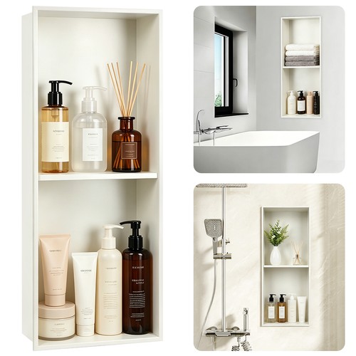 Stainless steel shower niche - steel,