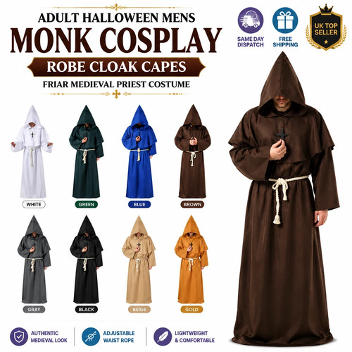 Halloween adult mens monk - halloween,