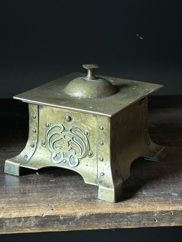 Arts crafts beaten brass - arts,