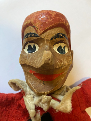 Vintage handmade hand puppet - hand,