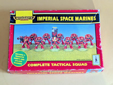 Rare Warhammer 40K Imperial Space Marines Tactical Squad Box Set inc decals