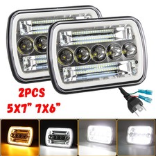 2Pcs 5x7"inch Square LED
