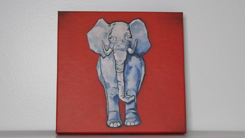 The white stripes elephant - stripes,