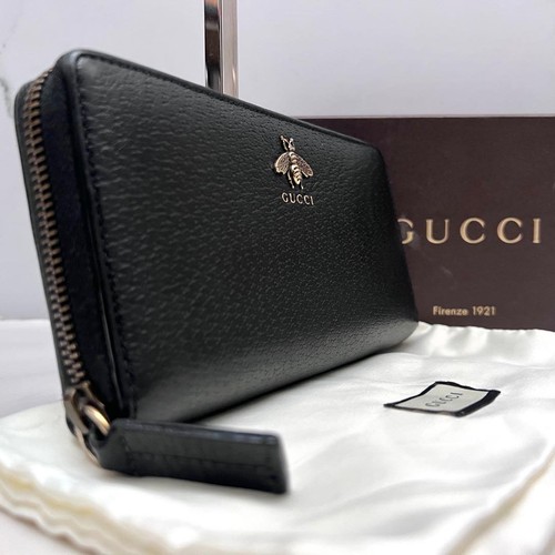 Gucci animalier bee round zip - gucci,