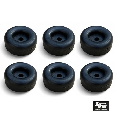 Rubber buffer round x - buffer,
