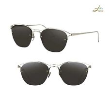 LINDA FARROW SUNGLASSES BROWLINE TITANIUM