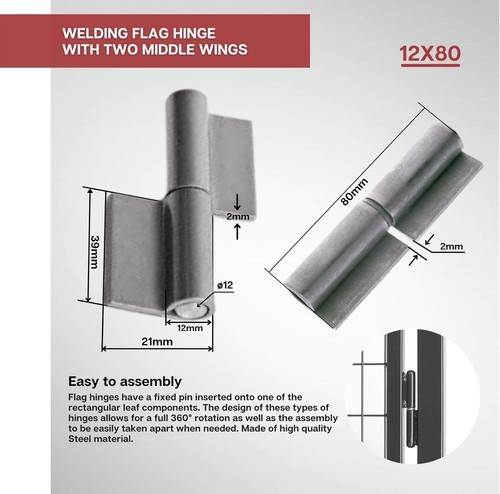 Weld door pin hinge 4 - hinge,
