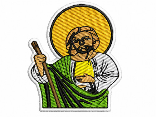 Religious saint embroidery - religious,