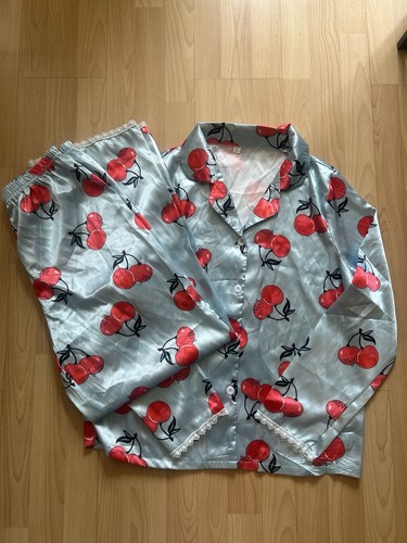Ladies blue and red cherry - and,