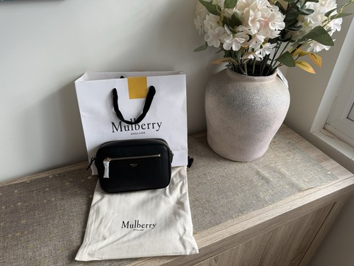 Genuine mulberry black leather - mulberry,