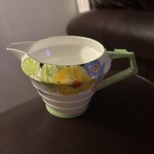 Vintage Paragon Art Deco Cream Milk Jug Mixed Iceland Poppy