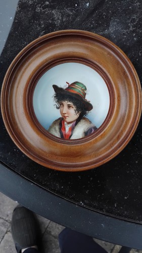 Antique vintage hand painted - /,