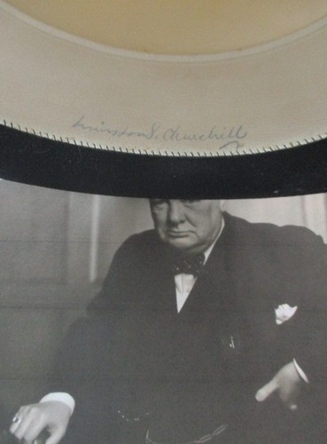 Winston churchill signed top - winston,