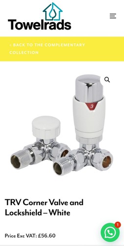 Towelrads thermostatic trv - trv, &