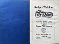 1930 RUDGE ULSTER ENGINE SPECIAL 250 350 PARTS MANUAL FRAME BROOKLANDS WHITWORTH