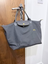 Longchamp, Le Pliage Club, Medium, Top Handle Bag, Gunmetal Grey