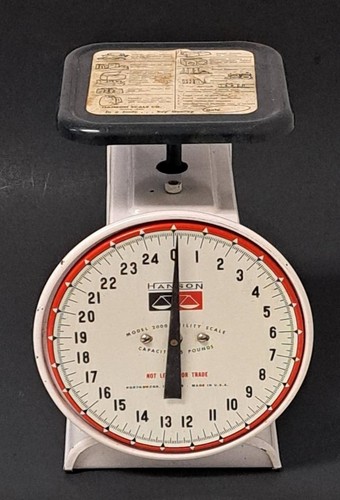 Vintage tin utility - tin, scale