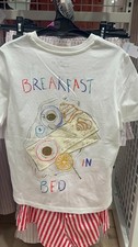 Breakfast print Shorts &Tee