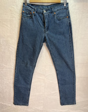 Levis 511 Mens Blue Pinstripe