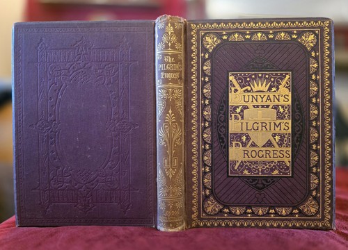 Antique book pilgrims progress - book,