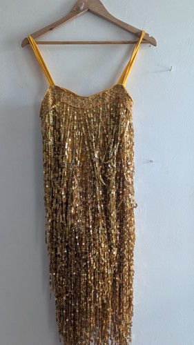 Gold sequins cabaret dance - sequins,
