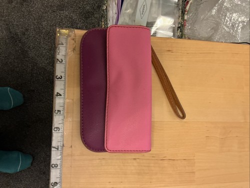 Fossil pink leather purse - pink,
