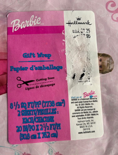 Hallmark barbie pink princess - hallmark,