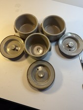 Cooking Pots With steam release Lids, set of 3 by Wellhouse Pottery Paignton 