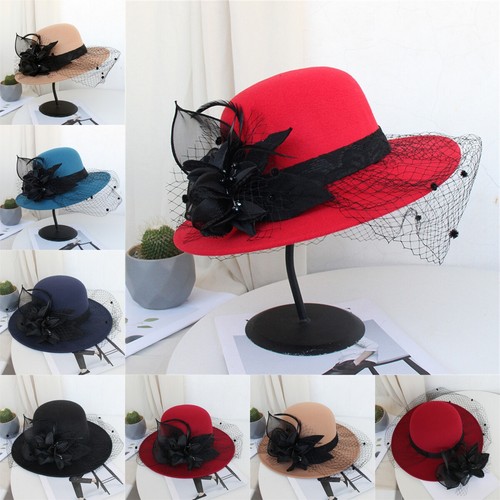 Women flower bowler - flower, hat