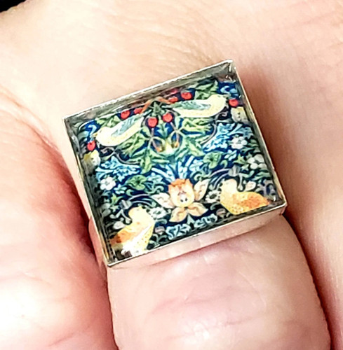 Handmade william morris ring - william,