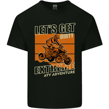 Lets Get Dirty ATV 4X4 Quad Bike Biking Kids T-Shirt Childrens