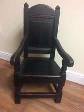 Solid elm dark finish child - solid,