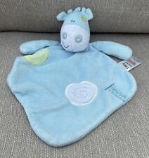 Tesco Baby Blue Geoffrey Giraffe Comforter Blanket Soother Blankie Free Postage