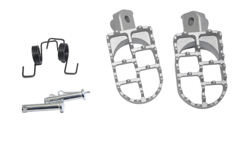 Aluminium pit bike footpegs - aluminium,