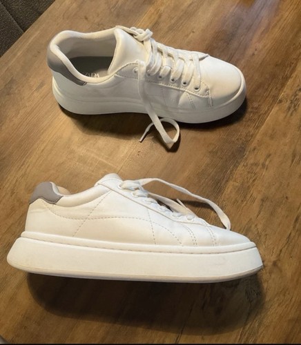 Zara white grey - white, lace