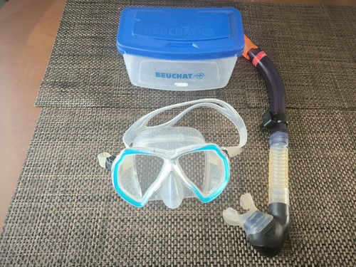 Beuchat mask and dry snorkel - mask,