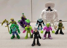 Rare Fisher Price Imaginext Figures Playset - Clayface - Scarecrow- Ra's Al Gul 