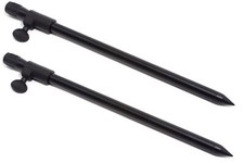 2 Bank Sticks Black Rod rest butt rests buzz bars. Carp coarse match fishing