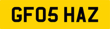 BARGAIN SHAZ PRIVATE CAR REG NUMBER PLATE GF05 HAZ ALL FEES PAID SHAR SHARON SHA