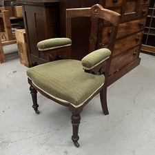 Antique Urquhart & Adamson Liverpool 1880’s Library Fireside Reading Chair