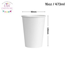 Disposable Coffee Cups White