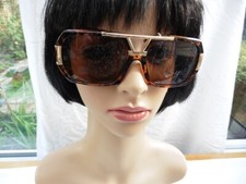 VINTAGE SUNGLASSES 100% UV PROTECTION IMITATION TORTOISE SHELL