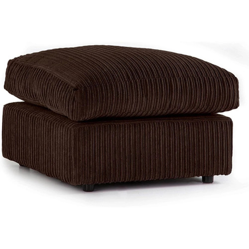 Modern brown footstool - footstool, –