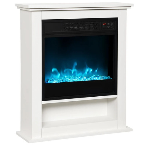 White electric fire with - electric,