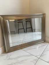 Large Silver Beveled Moulded