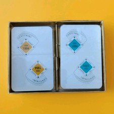 Bridge Playing Cards 2 Pack Box Set, Celebrating 100 Years Of Bridge 1894-1994  