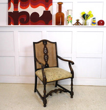 Antique Jacobean style Bergere