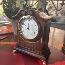 T. Kent & Son Mantel Clock – Swiss Buren 8-Day Timepiece, Mahogany c1930s