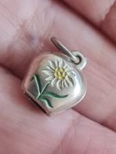 silver cowbell charm