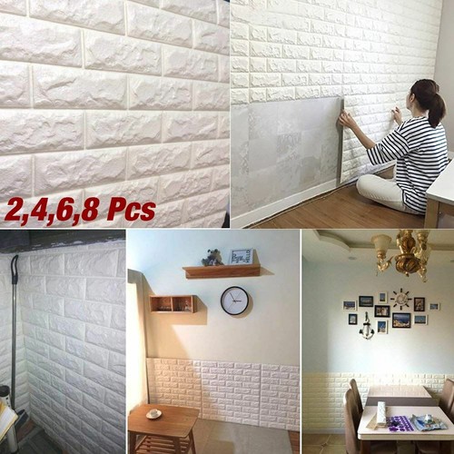 Tile brick wall sticker - 3d,